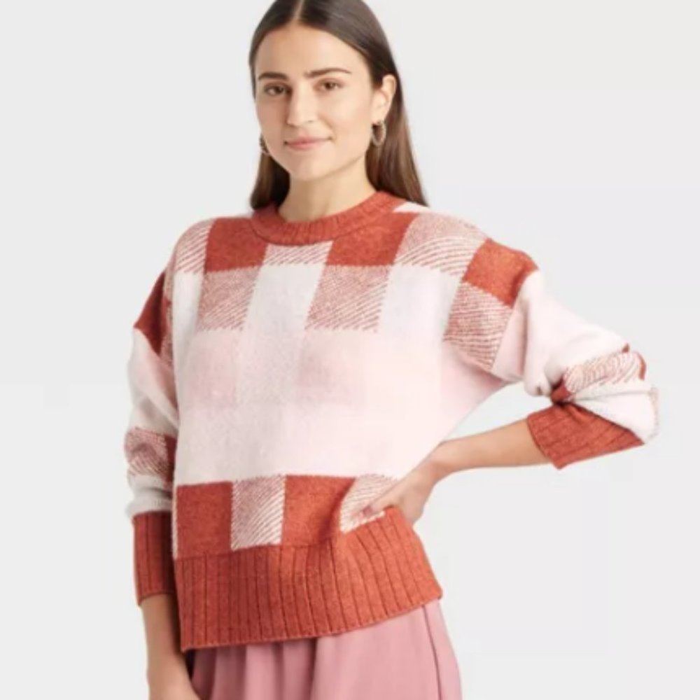 Target Checkered Sweater
